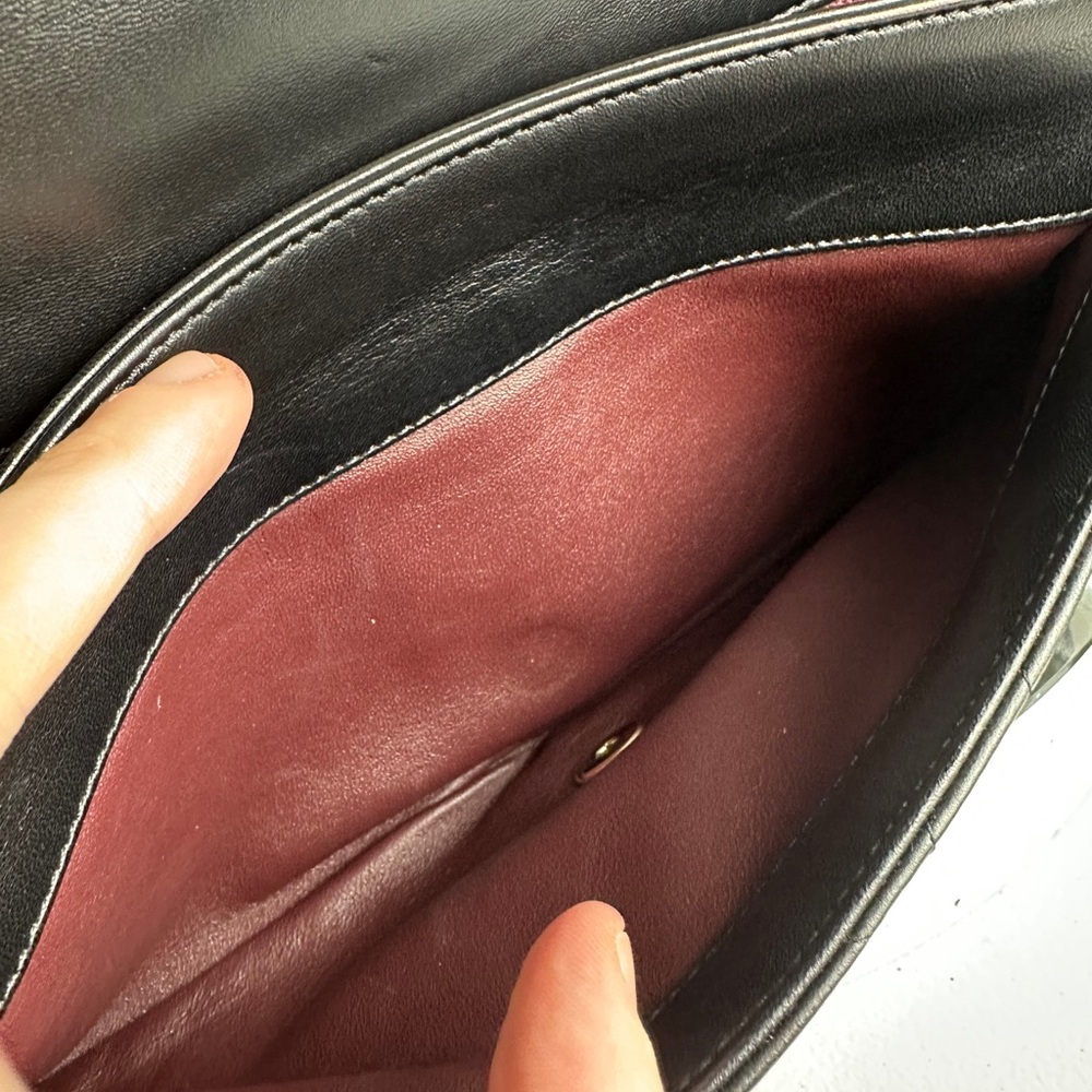 CHANEL CC CHAIN FLAP LEATHER SHOULDER/CROSSBODY BAG JUMBO - Picture 10 of 15